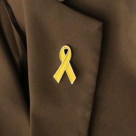 Yellow Ribbon Pin Hostages Israel Bring Them Home Pin Prayer Blessing Brooch Pin Mental Health Awareness Pins Support Campaign Charity Donation Event Gift Accessories (20pcs yellow pins)