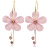 Stocking Stuffers Holiday Outfits for Women 2024 Pink Flower Earrings