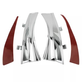 HDBUBALUS Saddle Heat Shield Chrome Air Deflectors For Victory Cross Country Magnum 10-16