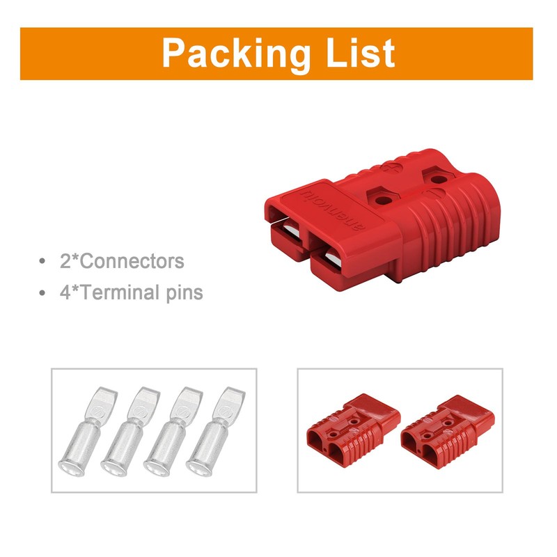 anenvoiu 175A Connector Quick Connect Disconnect Genderless Battery Plug Connector