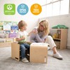 ECR4Kids Bentwood Multipurpose Cube Chair, Kids Furniture, Natural