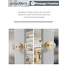 SORWDUERM Gold Door Knobs Crystal Door Knob Brushed Gold Passage