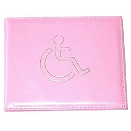 Disabled Blue Badge Holder Hologram Safe Parking Permit Display Cover Wallet (Light Pink)