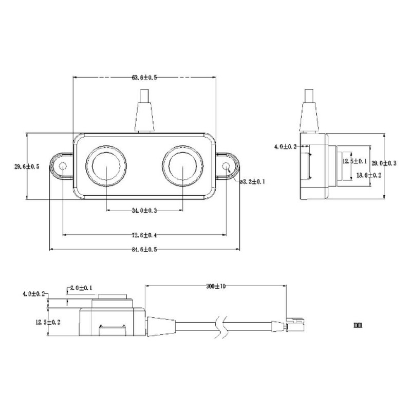 Taidacent Waterproof Ultra-Precision Ultrasonic Sensor Presence and Detection Parking Occupancy
