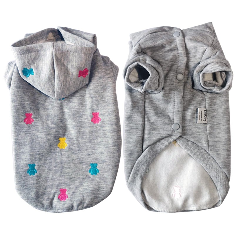 LeerKing Dog Coat with Hood for Small Dogs and Pets,