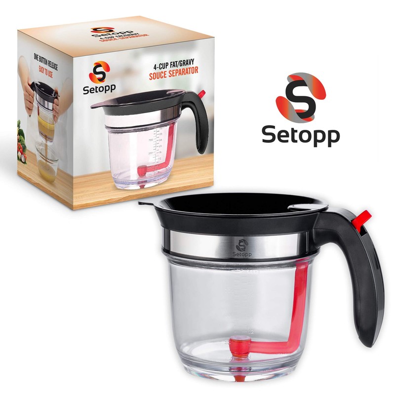 Oil Separator | 4-Cup Oil Fat Separator | Fat Separator