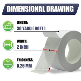 Marlaaiorg Carpet Tape Double Sided Rug Tape Heavy Duty Area Rugs Strong Grip 2 in x 90 FT No Residue Removable for Hardwood Tile Secures Rugs Mats Pet-Safe