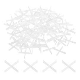 sourcing map 1600Pcs Tile Spacers, 1mm 1/32" Cross Shape Wall Floor Tile Spacer Tiling Tools for Ceramic Tile Installation, White