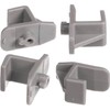 Replacement Shelf Clips for Turbo Air Freezers & Refrigerators, Gray