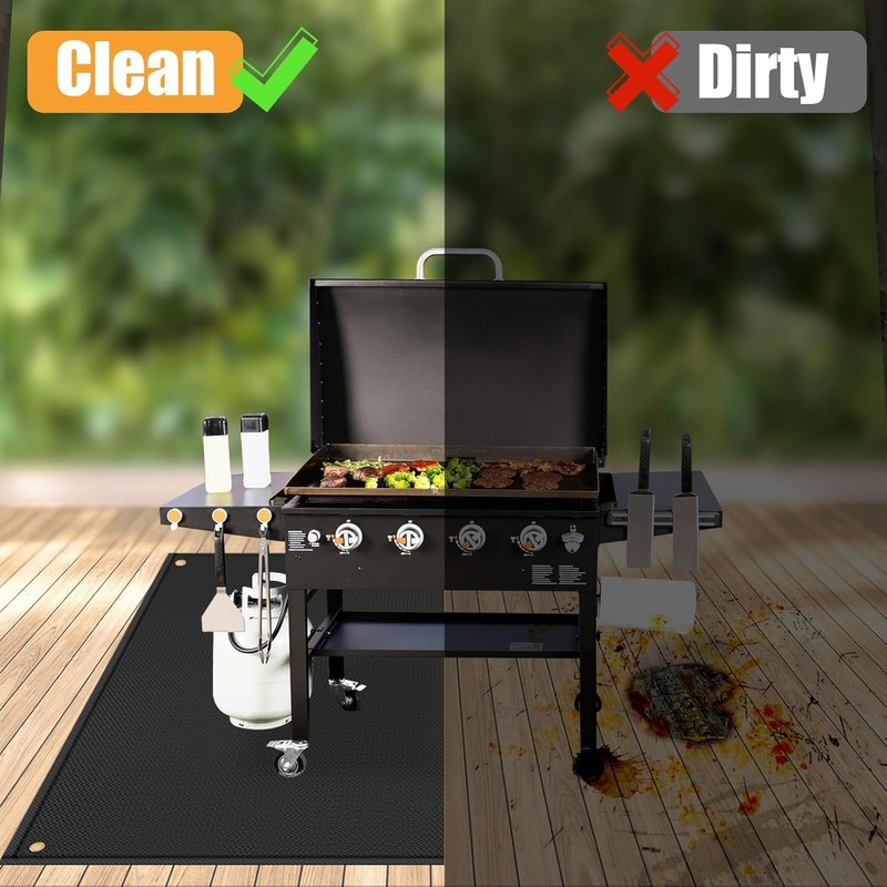70 ×48 inches Under Grill Mat Fit Blackstone 28in &