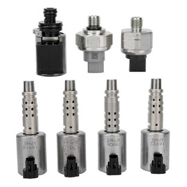 Acouto Solenoide de transmisión, kit de solenoide de transmisión con sensor de presión RE0F10D JF016E JF017E Reemplazo