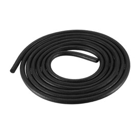 MACHSWON Foam Rubber Seal Weather Strip 3mm Diameter 1 Meters, for Marine Home Cases Door Window and Hatch, Round Draught Excluder Seal Strips Soundproofing Waterproof Seal, Black