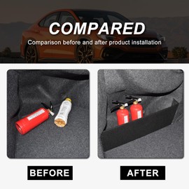 KUNGKIC Rear Trunk Organizer Side Divider For 2022 2023 2024 Subaru WRX VB S4 STI Car Organizer Interior Accessory 2 PCS