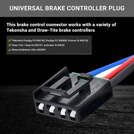 Oyviny Brake Control Pigtail Wiring Harness Universal Use Fits for Tekonsha and Draw-Tite Brake Controller 31 Inches