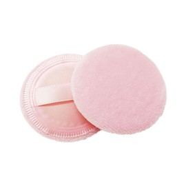 TOVINANNA 8pcs Soft Round Makeup Blending Powder Puff Cotton Puff with Rayon Ribbon Mini Fluffy Powder Sponge for Foundation Safe for Delicate Skin