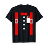 Nerd Costume Shirt Red Suspenders Pocket Protector T-Shirt