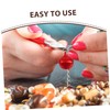Hohopeti 100pcs Aluminum Christmas Bells for Crafting Jingle Bells Red