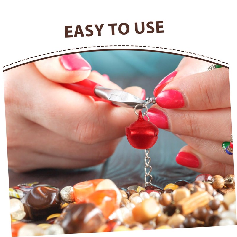 Hohopeti 100pcs Aluminum Christmas Bells for Crafting Jingle Bells Red