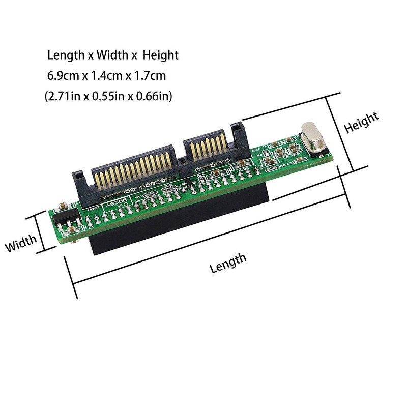 SinLoon SATA-IDE PCB Board Adapter, 2.5" SATA Male to IDE40Pin