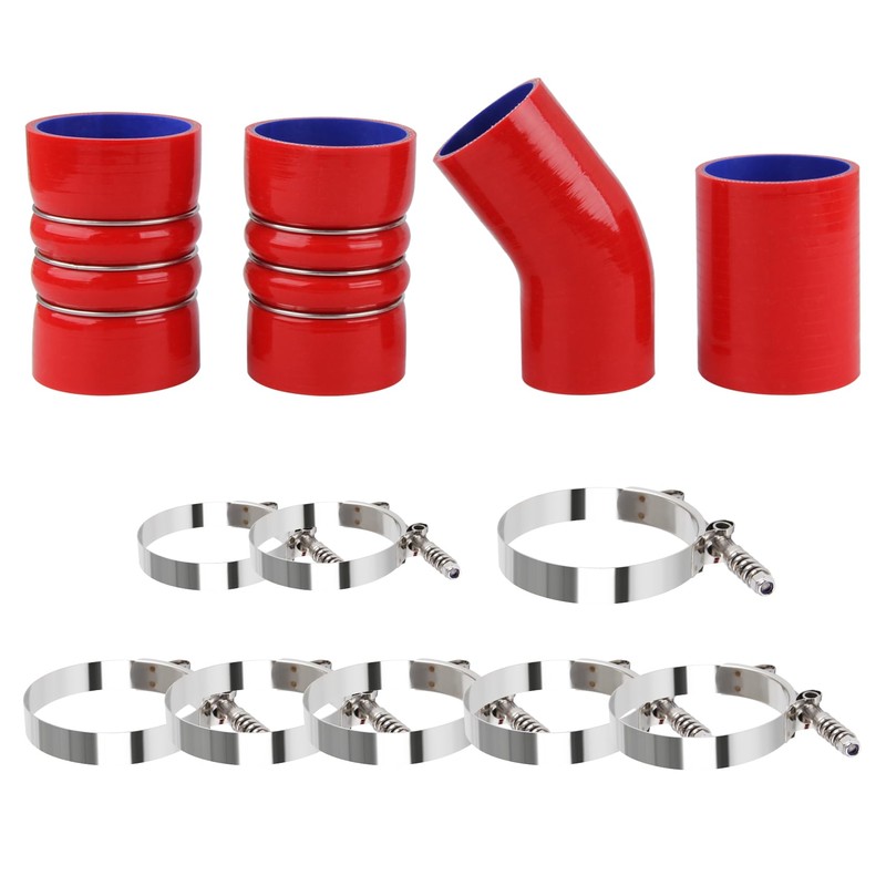 DOCAS Turbo Intercooler Boots Kit with T-Bolt Clamps for Ford