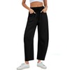 Kissonic Womens Barrel Leg Sweatpants Elastic Waist Drawstring Wide Leg