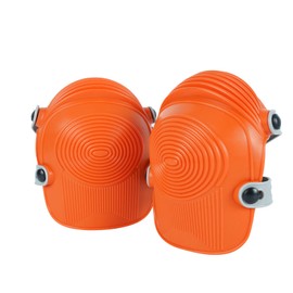Zeluga 15-431 Ultraflex Non-Skid Premium Protective Gear with Flexible Design Plastic Kneepad, Orange