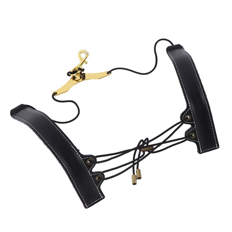 Saxophone Double Shoulder Strap Artificial Leather Length Adjustable Alto Tenor