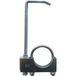 2-1/2" Universal Clamp On Exhaust Hanger, 2.5 inch Universal Exhuast Hanger Fits 2-1/2" Exhaust Pipe, Heavy-duty Exhaust Clamp with Hanger Exhaust System Hanger for Car Truck Exhaust Pipe (2.5")