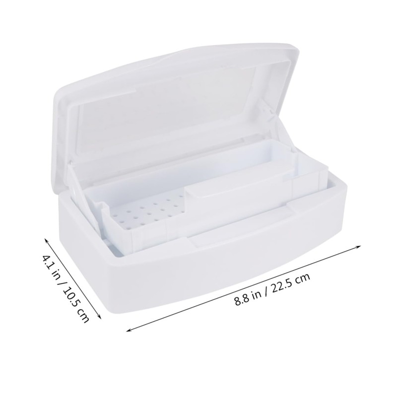 Ipetboom Practical Lid Sterilizer Box for Nail Art Tools Nail