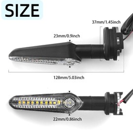 Vexillaris 1 Pair Indicator Directional Flasher Lamp LED Turn Signal CI30 Light Fit For YAMAHA MT07 Tracer 700 XJ6 FZ6 MT09 900 MT10 YZF R1 R3 R6 R6S FZ6 FZ1 FZ Fazer FZ6R FZ07 FZ8 FZ09 TMAX MT-09
