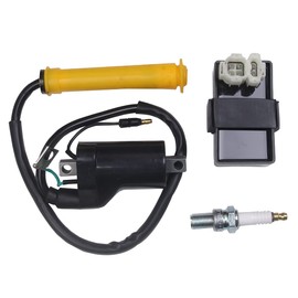 BH-Motor New Ignition Coil CDI Spark Plug Kit For Honda TRX400EX Sportrax 400 2x4 1999-2004 ATV