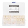 600Pcs Flat Washer 9 Sizes White Nylon Gasket Assortment Kit