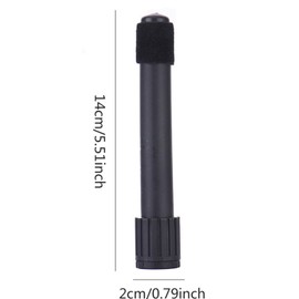 AUXBC Portable Flute Stand Holder, Black Metal Foldable Flute Support, 4-Leg Stable Flute Base, Lightweight Wind Instrument Bracket for Oboe, Flute, Clarinet, Soprano Saxophone, etc.