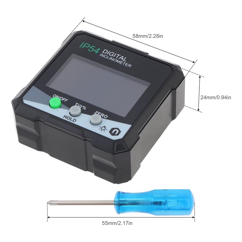 Smgda Digital Level Box, 0-360°Inclinometer Digital Angle Finder Angle Gauge,