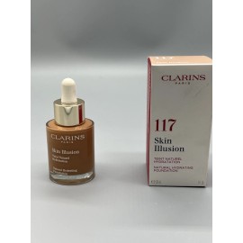 Clarins Skin Illusion Natural Hydrating Formula – Shade 117 Hazelnut - 1oz