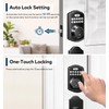 TEEHO Keyless Entry Door Lock Deadbolt with Handle Set, Electronic