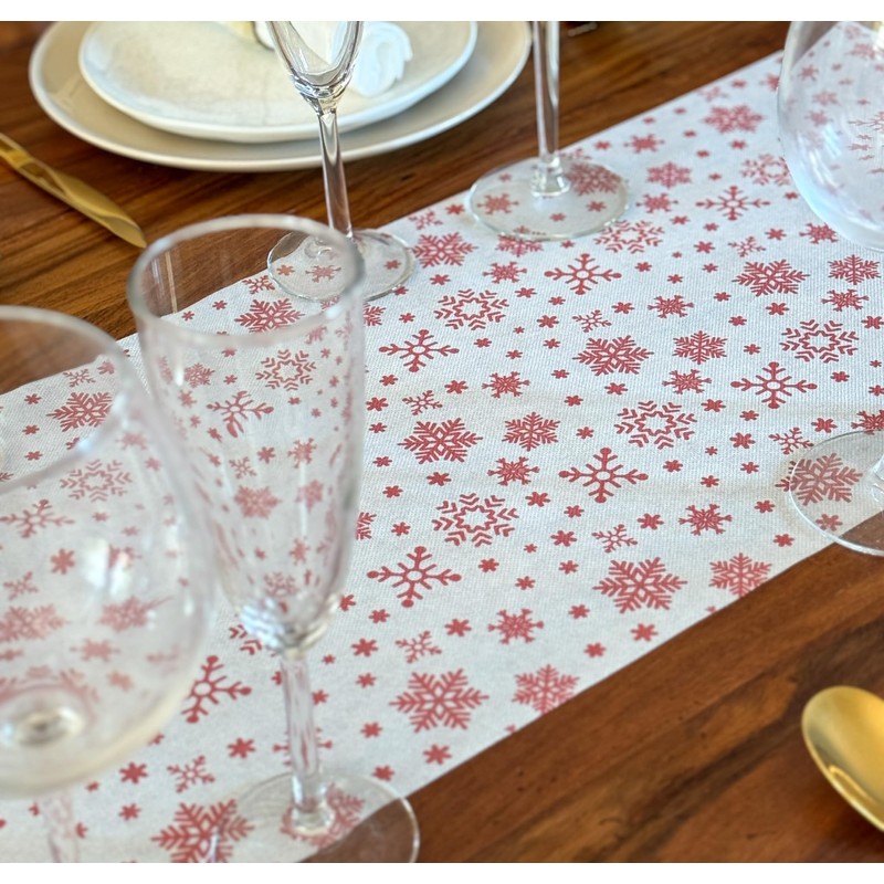 NATUARTE, Christmas Table Runner, Non Woven Fabric Roll of 25
