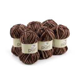 Purl 100g Premium Acrylic Yarn Moorland, Pack of 6