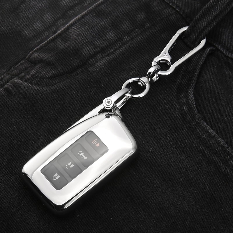 8T69T 2-Pack for Lexus Key Fob Cover with Keychain Accessories