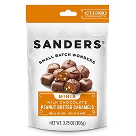 Sanders Milk Chocolate Crunchy Peanut Butter Caramels Mini Bites 3.75 oz. - PACK OF 2