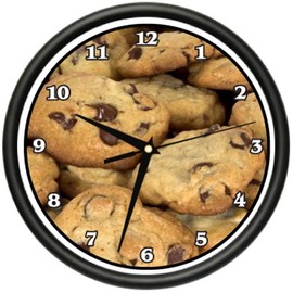 Chocolate CHIP Cookies Wall Clock Bakery Pastry Cookies Cookie Gift