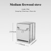 Camping Wood Burning Stove,Stainless Steel Compact Portable Foldable Camping with