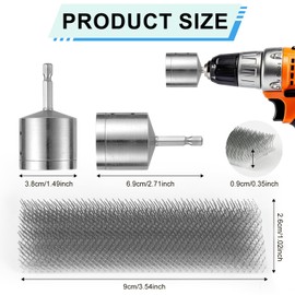 Metal Copper Pipe Cleaner, Drill Pipe Cleaning Brush with Replaceable Brush Electric Drill Pipe Cleaning Brush Metal Pipe Tube Cleaning Brush for Professional Plumbers and Industrial Use