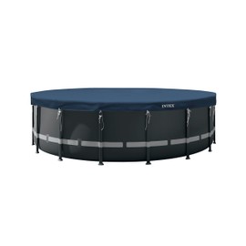 Intex 18FT X 8IN Round All-Season Deluxe Winter Pool Cover for Above Ground Pools
