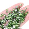 Rhinestone ND-0189-R03-LG-2.0 Nail Parts, Nail Decoration, Light Green, Approx. 0.08