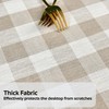 Yofori Heavy Duty Cotton Linen Tablecloth for Rectangular Tables Checkered