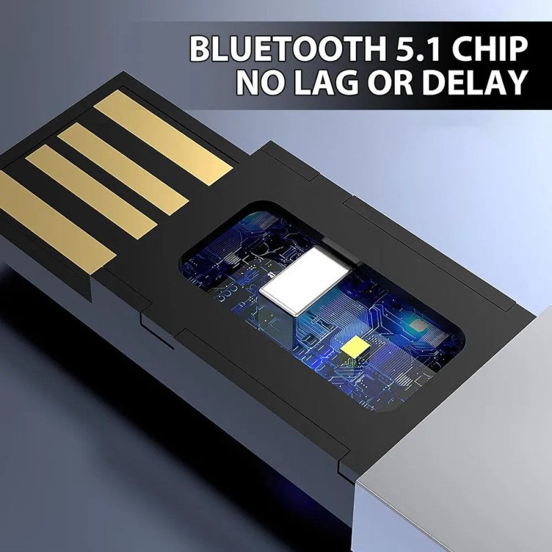 Receptor Usb Bluetooth 5.1 Para El Coche Con Toma Aux