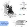 Moendergo 4PCS Table Leg Folding Brackets, 90° Folding Furniture Leg