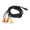 Mini DIN to 6 RCA Cable 9 Pin Clear Signal