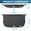 Nilight Trunk Cargo Cover for Hyundai Santa Fe 2024 2025,